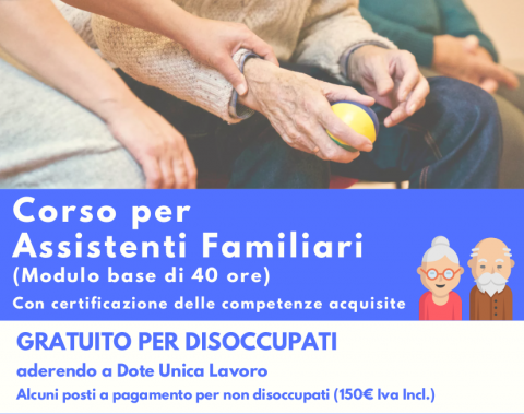 Locandina Corso per Assistenti Familiari